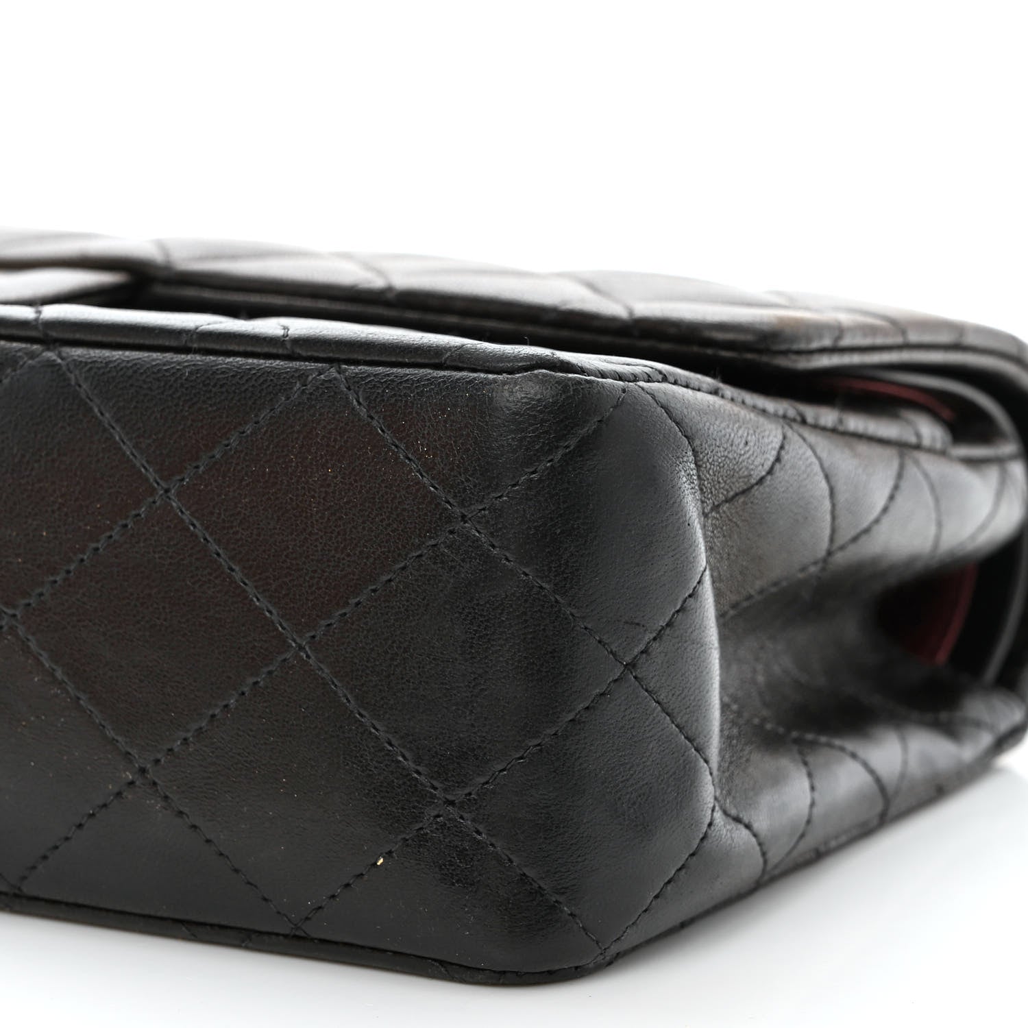 Chanel Lambskin Quilted Medium Double Flap Black 10 of 13