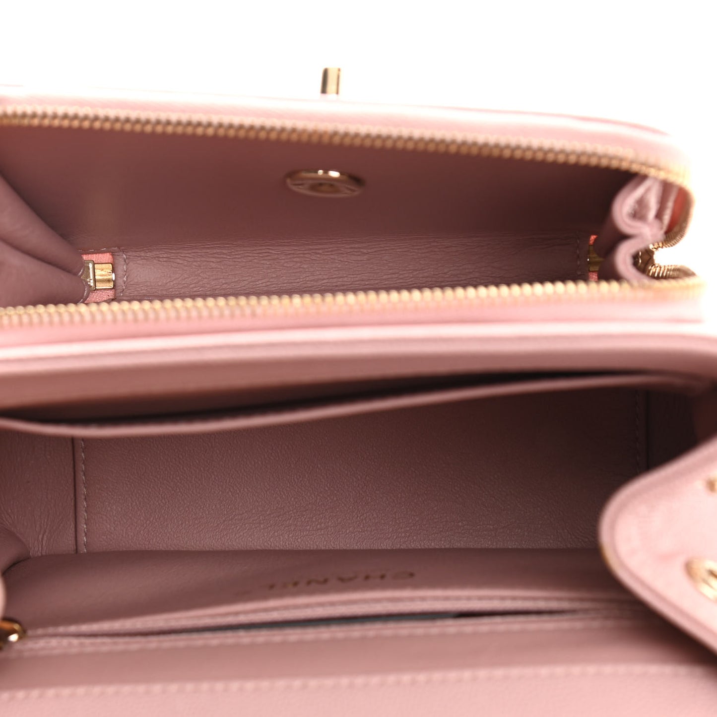 Caviar Quilted Small Business Affinity Flap Light Pink