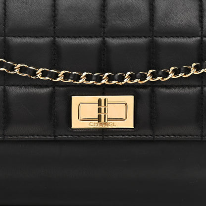 Chanel Lambskin Chocolate Bar Accordion Mademoiselle Black 8 of 10