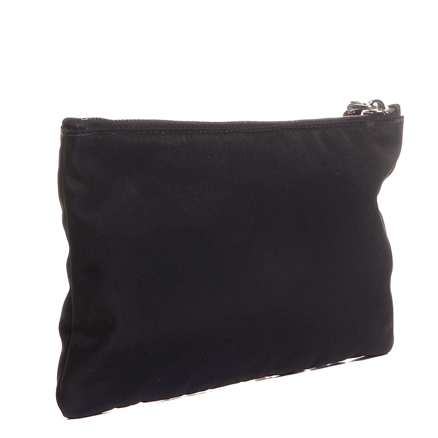 Prada Tessuto Nylon Saffiano Skull Cosmetic Pouch Nero Black 4 of 10