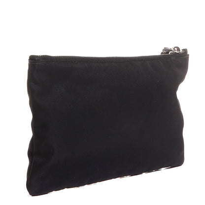 Prada Tessuto Nylon Saffiano Skull Cosmetic Pouch Nero Black 4 of 10