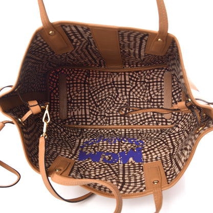 MCM Visetos Medium Liz Reversible Shopper Tote Cognac 13 of 17