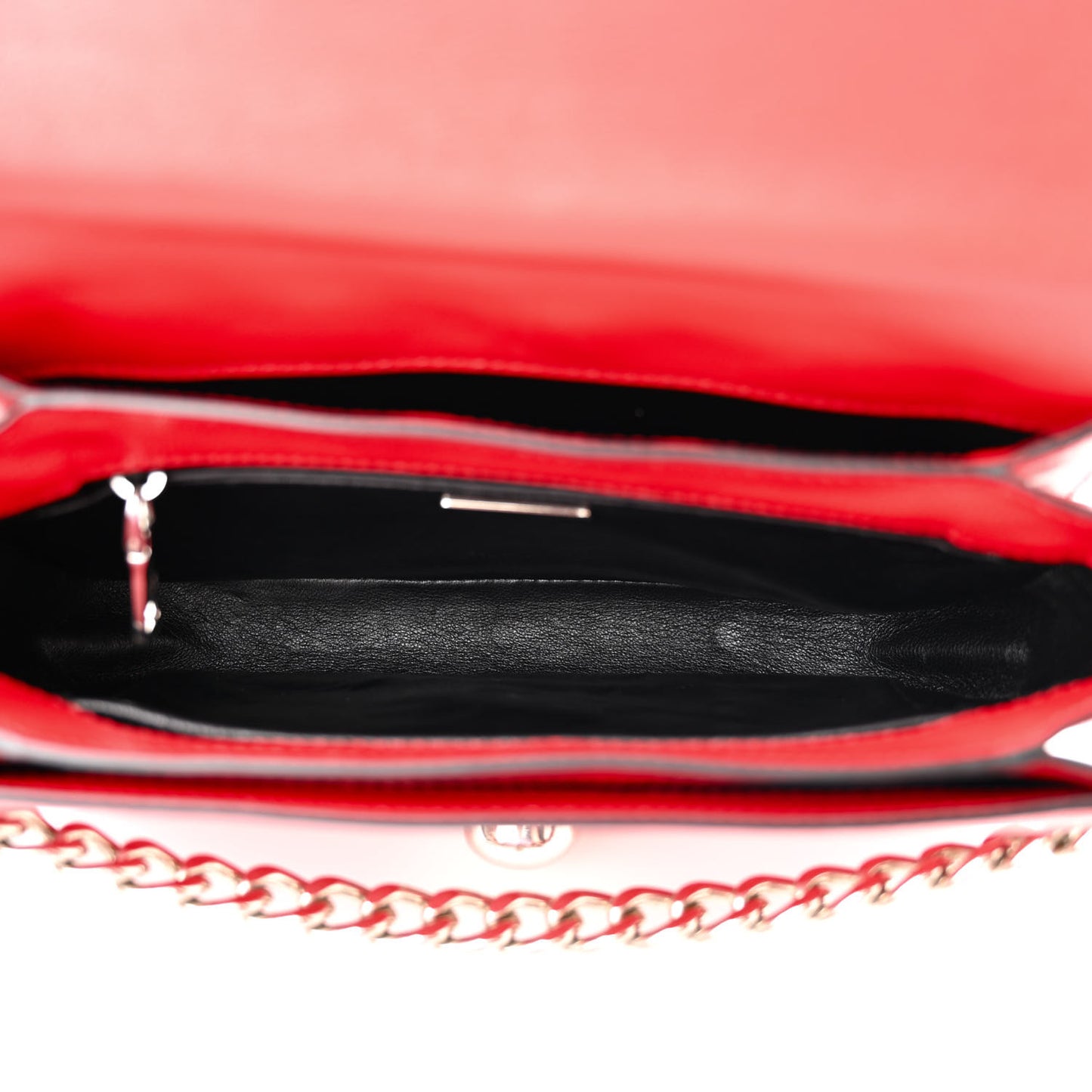 Glace Calfskin Arcade Crossbody Bag Lacca
