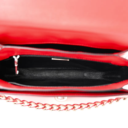 Prada Glace Calfskin Arcade Crossbody Bag Lacca 5 of 9