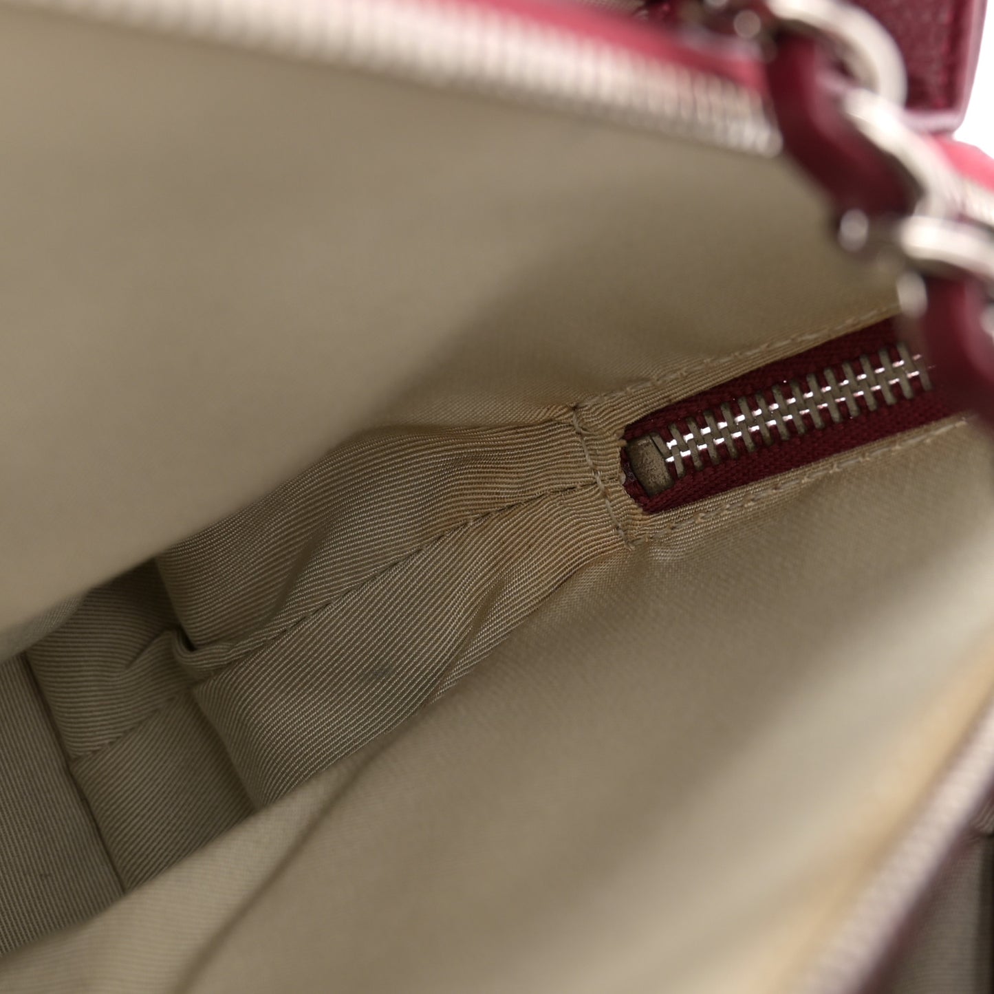 Caviar Quilted Large Timeless CC Soft Tote Dark Red