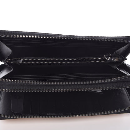 MCM Heritage Visetos Large Double Zip Around Clutch Cognac 5 of 9