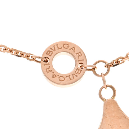 Bulgari 18K Rose Gold Diamond Mother of Pearl Divas' Dream Pave Pendant Necklace 4 of 5