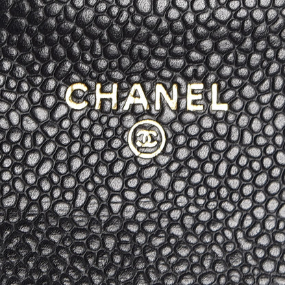 Chanel Caviar Quilted Flap Card Holder Black 6 of 9