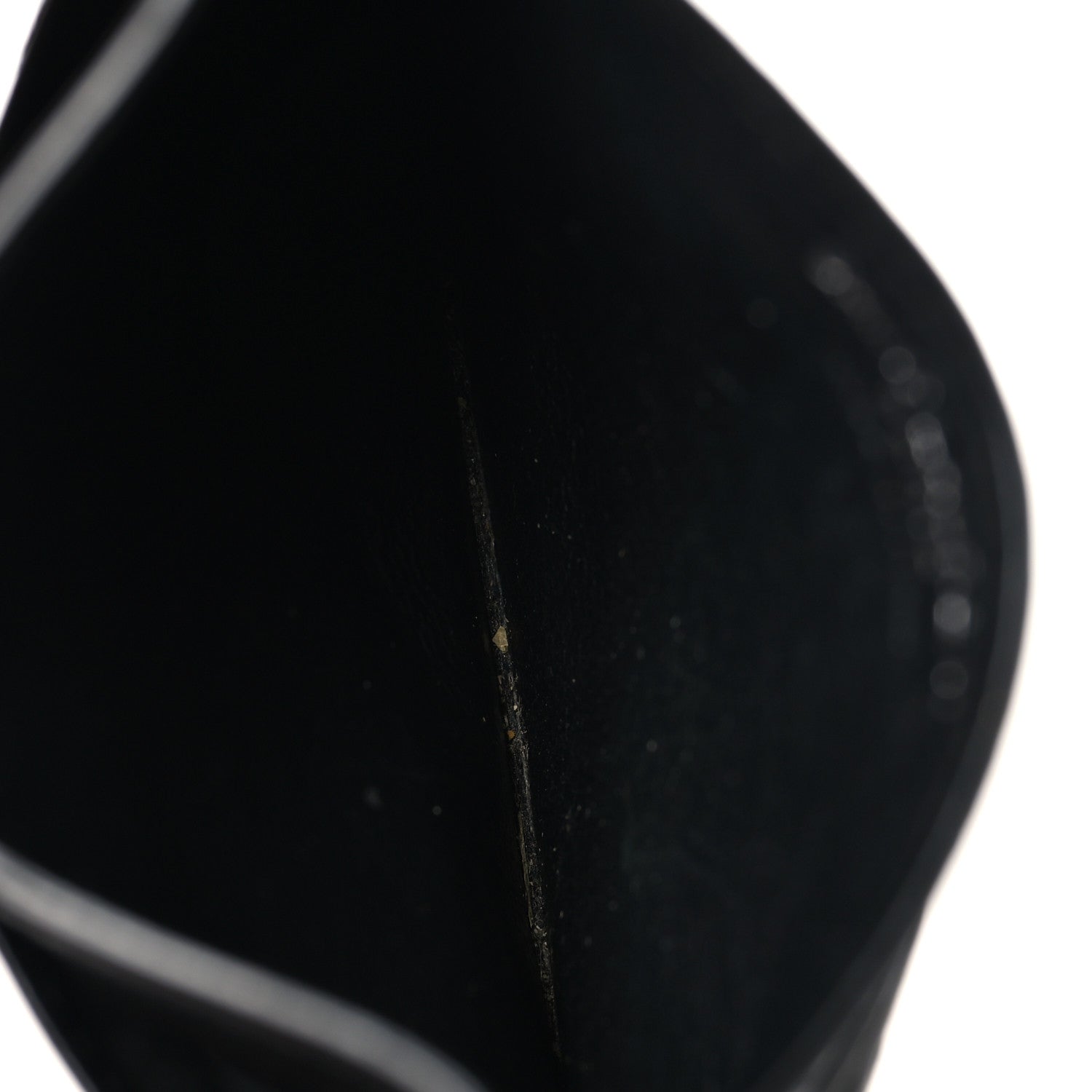 Saint Laurent Grain De Poudre Matelasse Chevron Monogram Credit Card Case Black 5 of 7