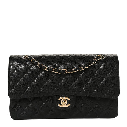 Chanel Caviar Quilted Medium Double Flap Black 1 of 13