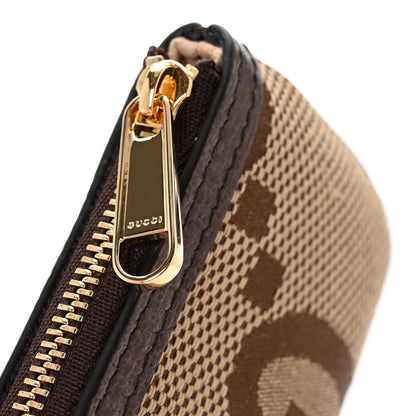 Gucci Monogram Jumbo GG Textured Dollar Calfskin Ophidia Key Case Camel Ebony New Acero 8 of 9