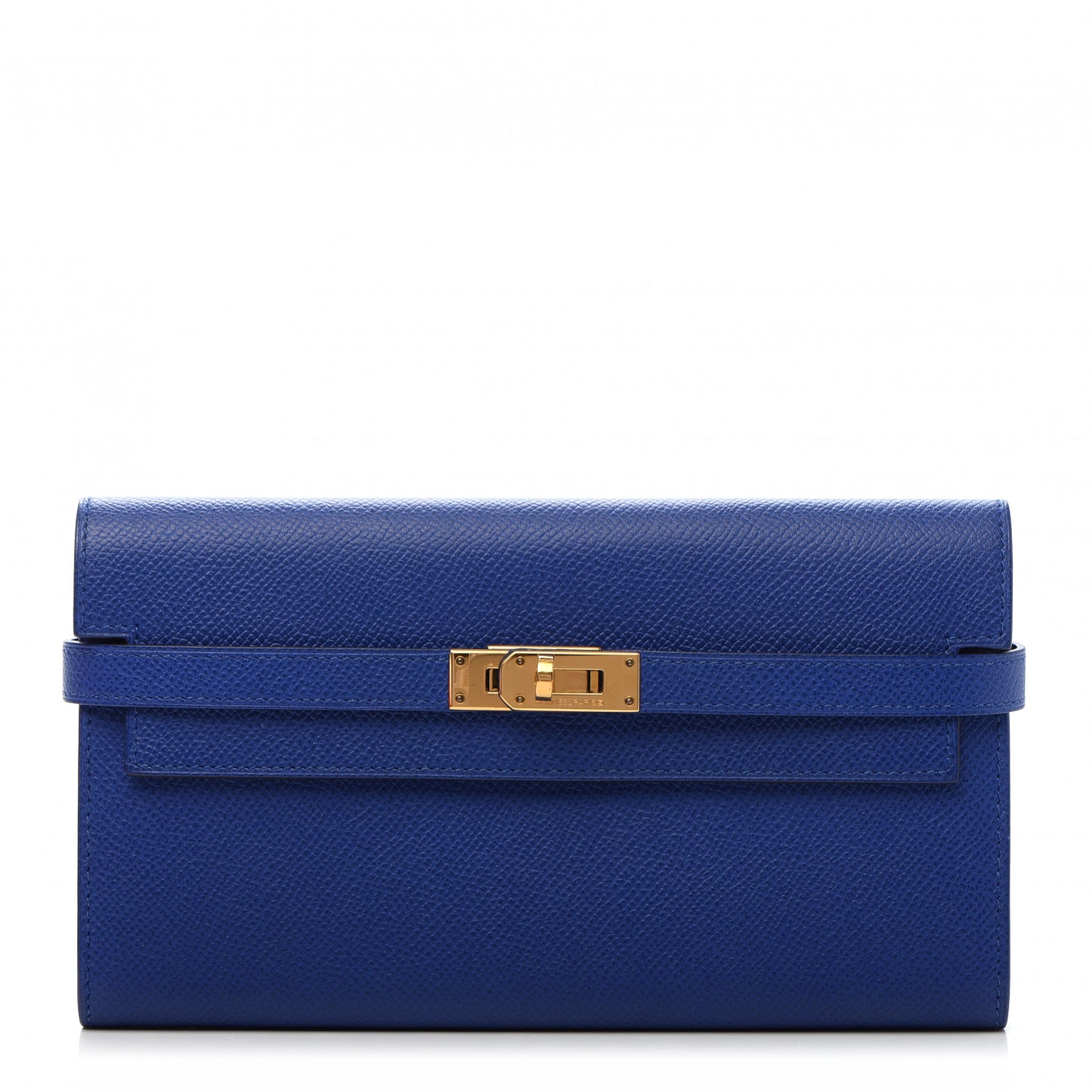 Epsom Kelly Longue Wallet Bleu Electrique
