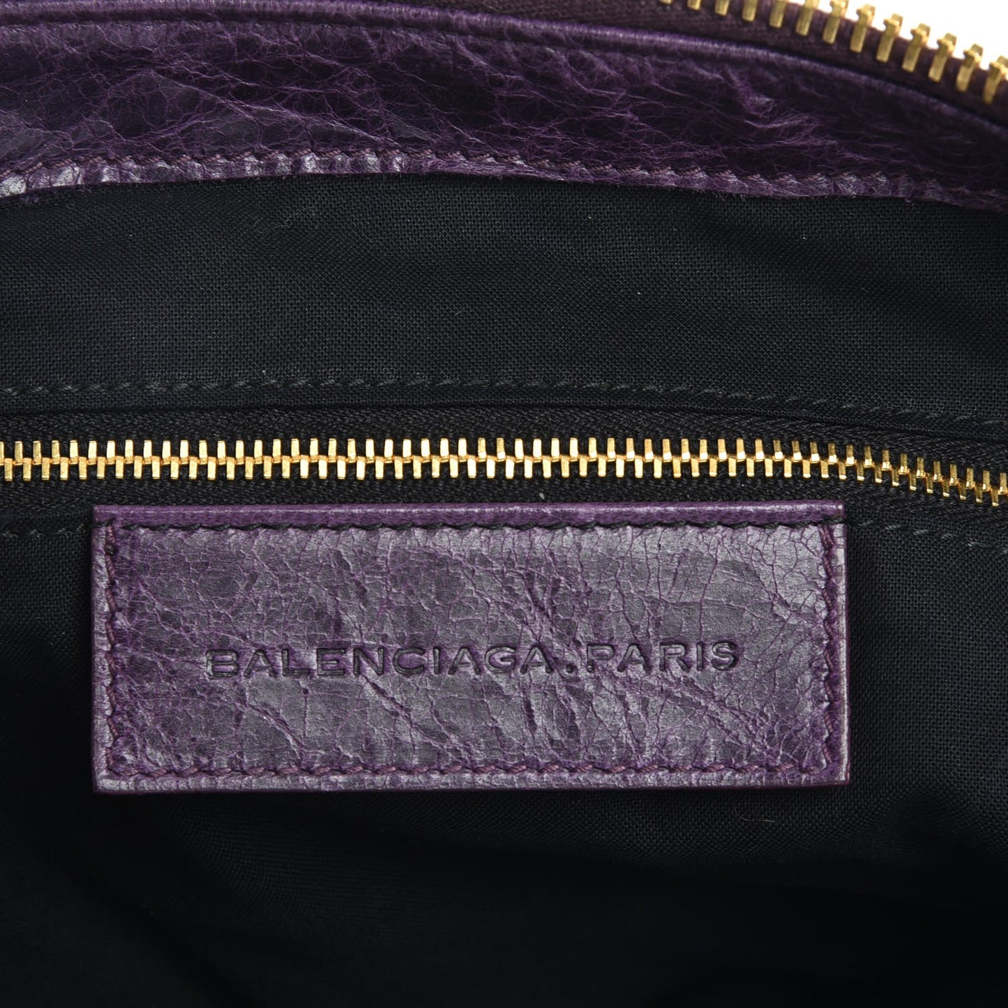 Agneau Giant 21 Gold Hardware Work Raisin