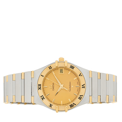 Omega Stainless Steel 18K Yellow Gold 33mm Constellation Quartz Watch Champagne 1312.10 2 of 4