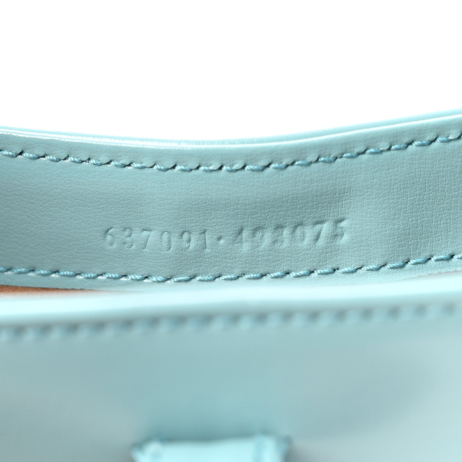 Gucci Boarded Dyana Lux Calfskin Mini Jackie 1961 Hobo Dusty Azure 7 of 13