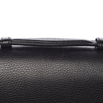 Gucci Dollar Calfskin Medium Interlocking G Top Handle Shoulder Bag Black 8 of 14
