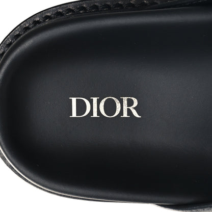 Christian Dior Coated Canvas CD Diamond Mens Aqua Sandal 40 Blue 8 of 9