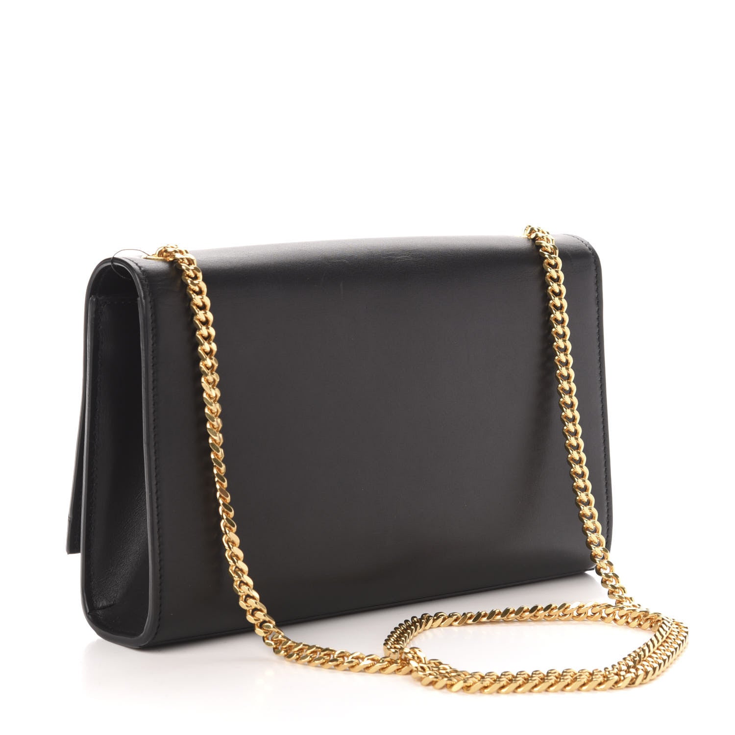 Saint Laurent Smooth Calfskin Medium Classic Monogram Kate Tassel Satchel Black 3 of 10