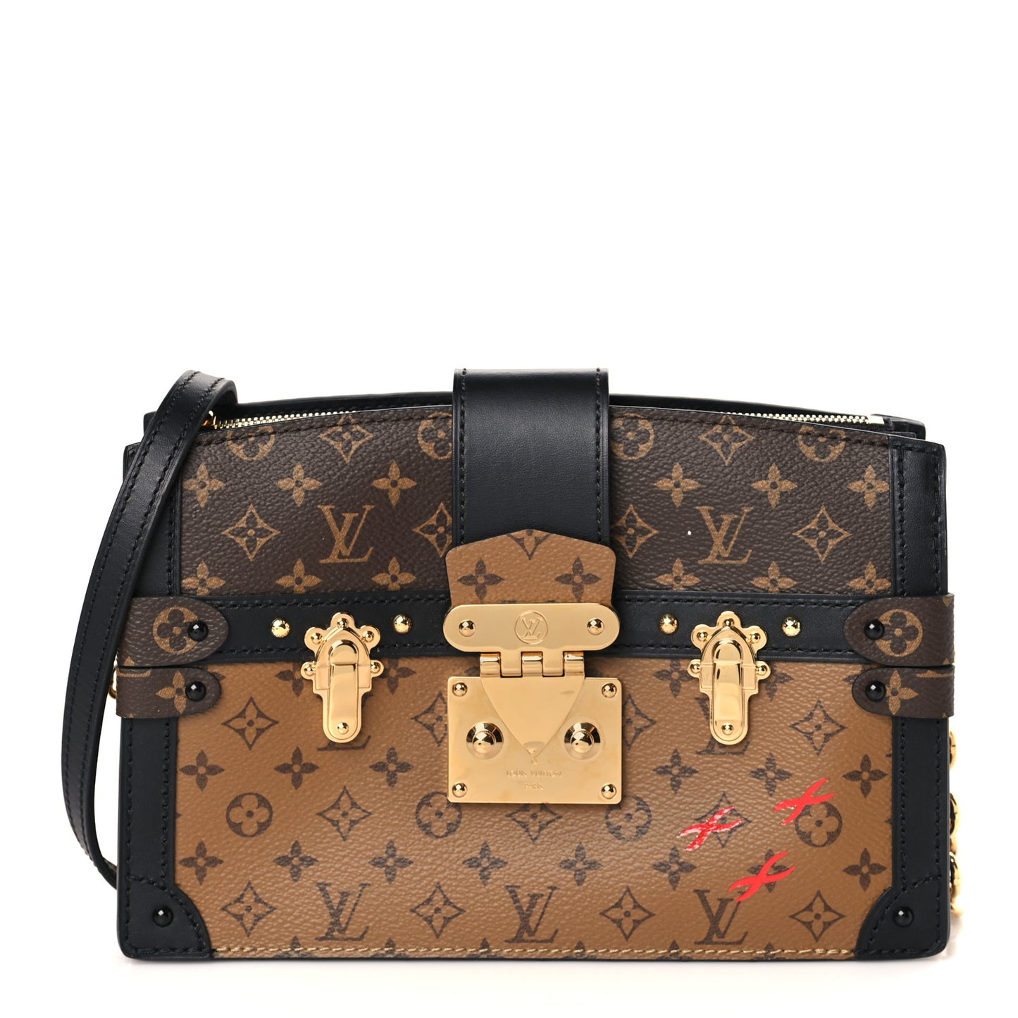 Reverse Monogram Trunk Clutch