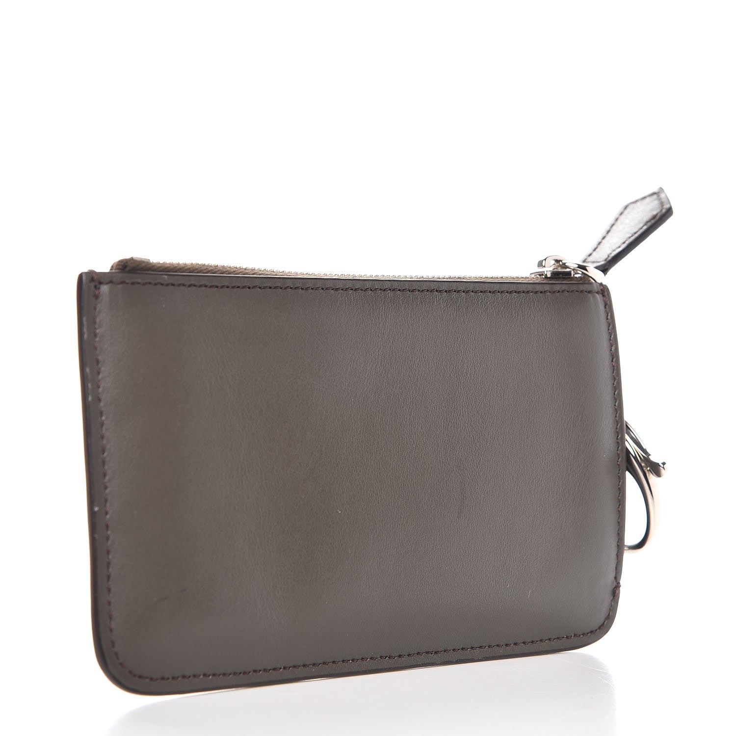 Fendi Vitello Century Lucido Hypnoteyes Studded Coin Pouch Key Case Carbone White Multicolor 3 of 8