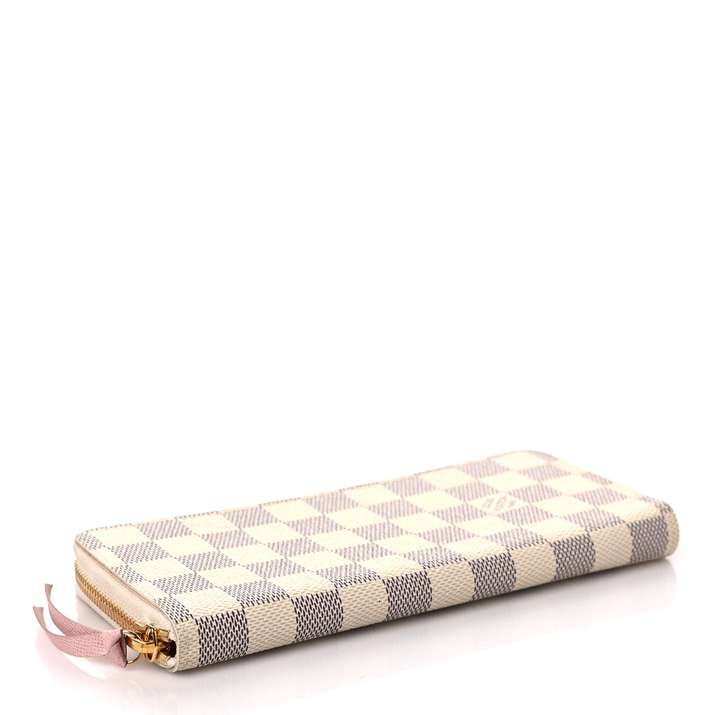 Damier Azur Clemence Wallet Rose Ballerine