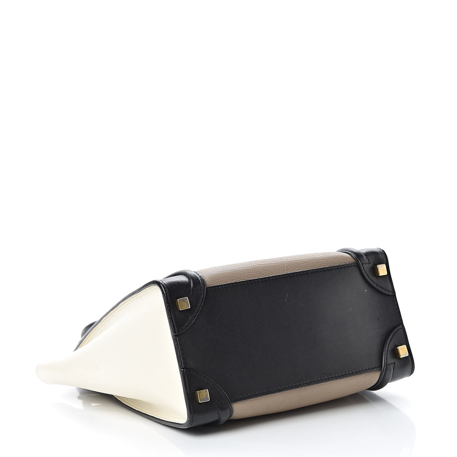 Celine Smooth Calfskin Micro Tri-Color Luggage Black 4 of 15