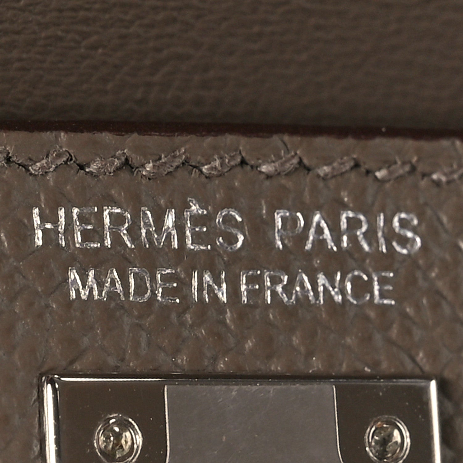 Hermes Epsom Mini Kelly Sellier 20 Etoupe Ecorce Black 6 of 11