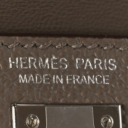 Hermes Epsom Mini Kelly Sellier 20 Etoupe Ecorce Black 6 of 11