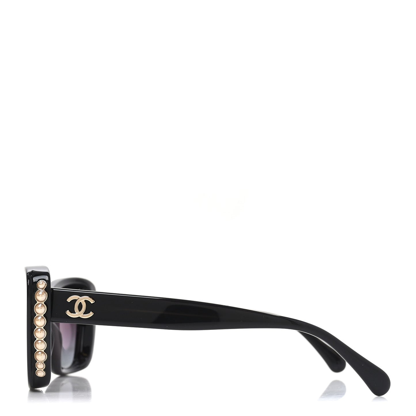 Acetate Pearl Cat Eye CC Sunglasses 5481-H  Black