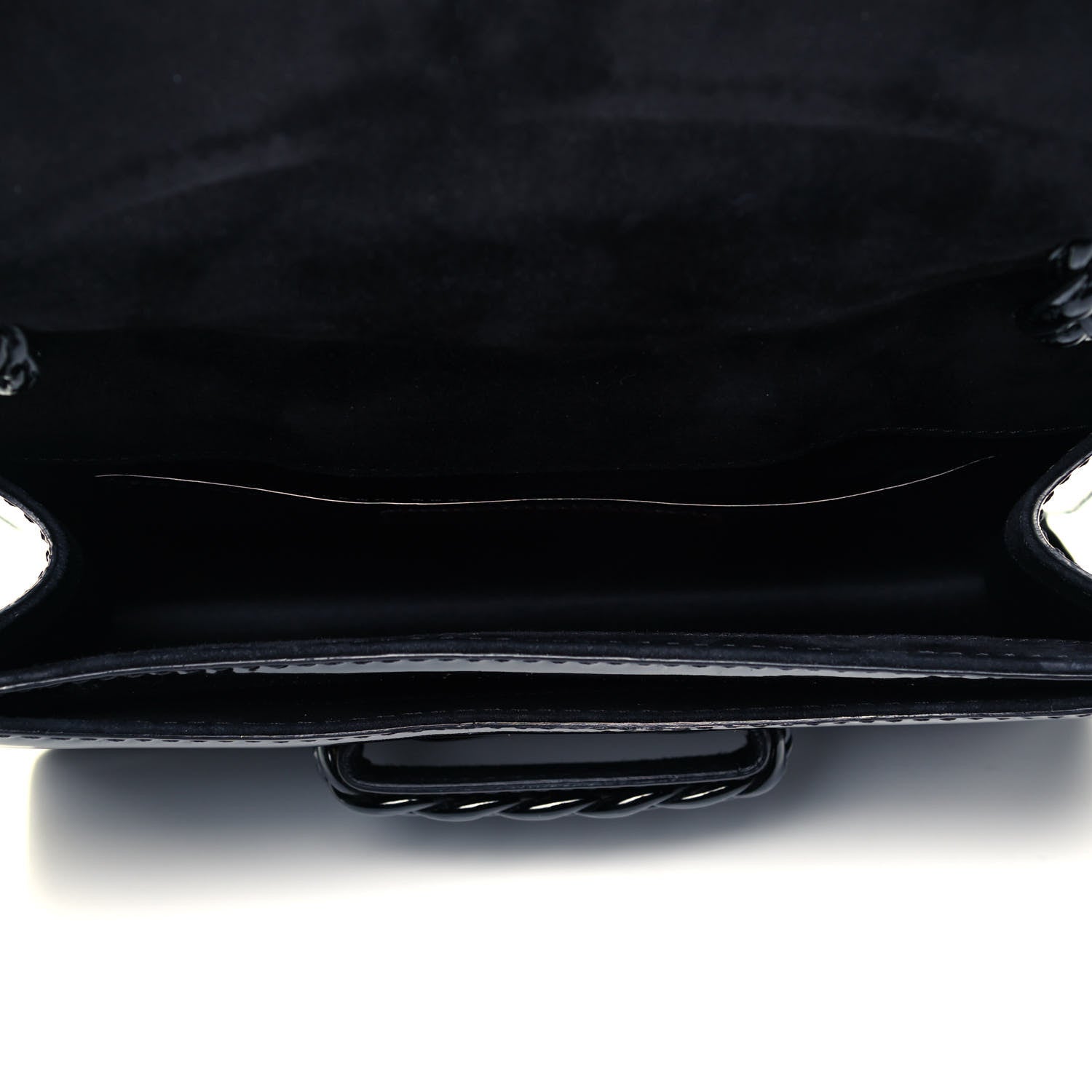 Valentino Garavani Patent Histoire Flap Black 5 of 8