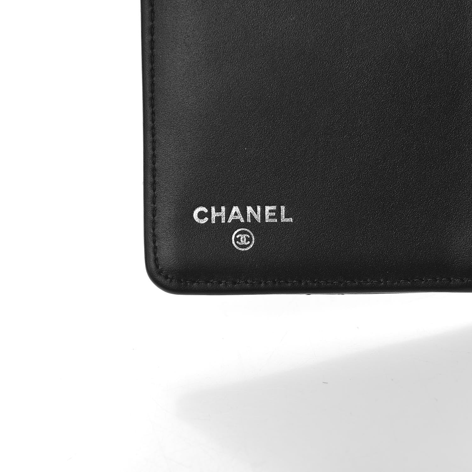 Chanel Patent Crumpled Calfskin Quilted Yen Reissue Wallet So Black 6 of 9
