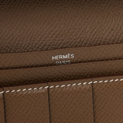 Hermes Epsom Bearn Gusset Wallet Etoupe 6 of 8