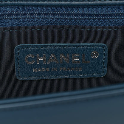 Chanel Calfskin New Medium Boy Flap Blue 6 of 9