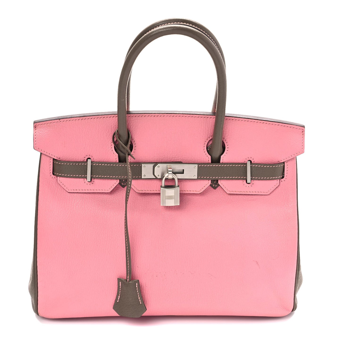 Chevre Mysore Horseshoe Birkin 30 Rose Confetti Etoupe