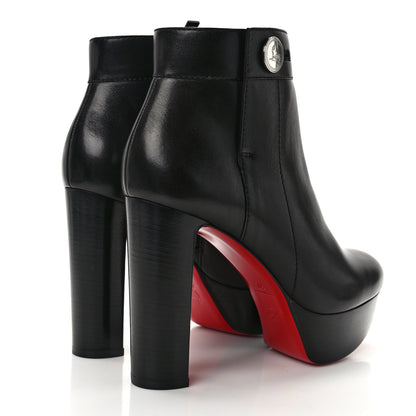 Christian Louboutin Calfskin Janis Alta 120 Booties 37 Black 4 of 9