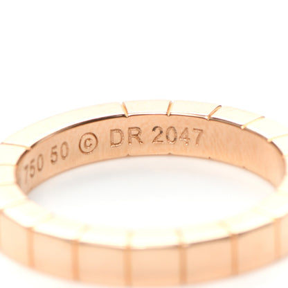 Cartier 18K Pink Gold 3mm Lanieres Ring 50 5.25 5 of 5