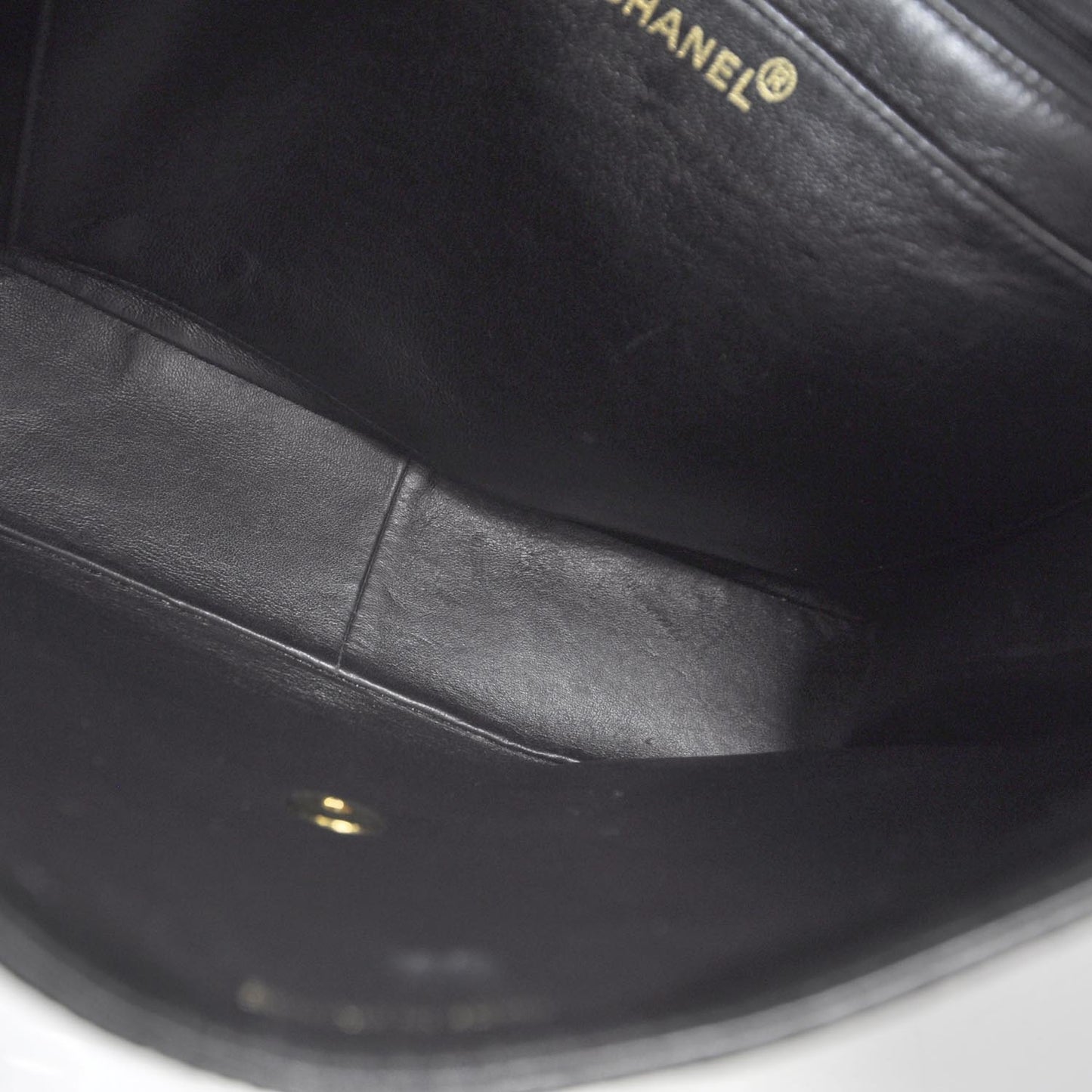 Lambskin Jumbo Flap Black GHW
