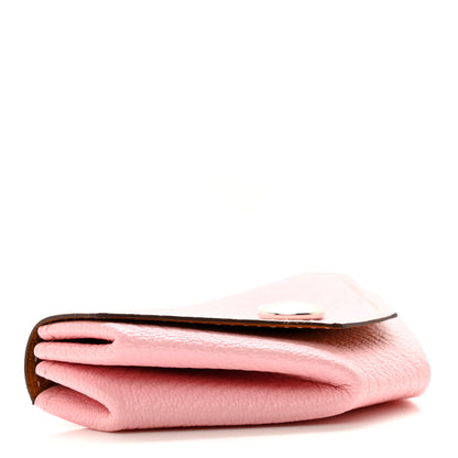 Hermes Chevre Mysore Verso Le 24 Coin Purse Rose Sakura Sesame 4 of 8