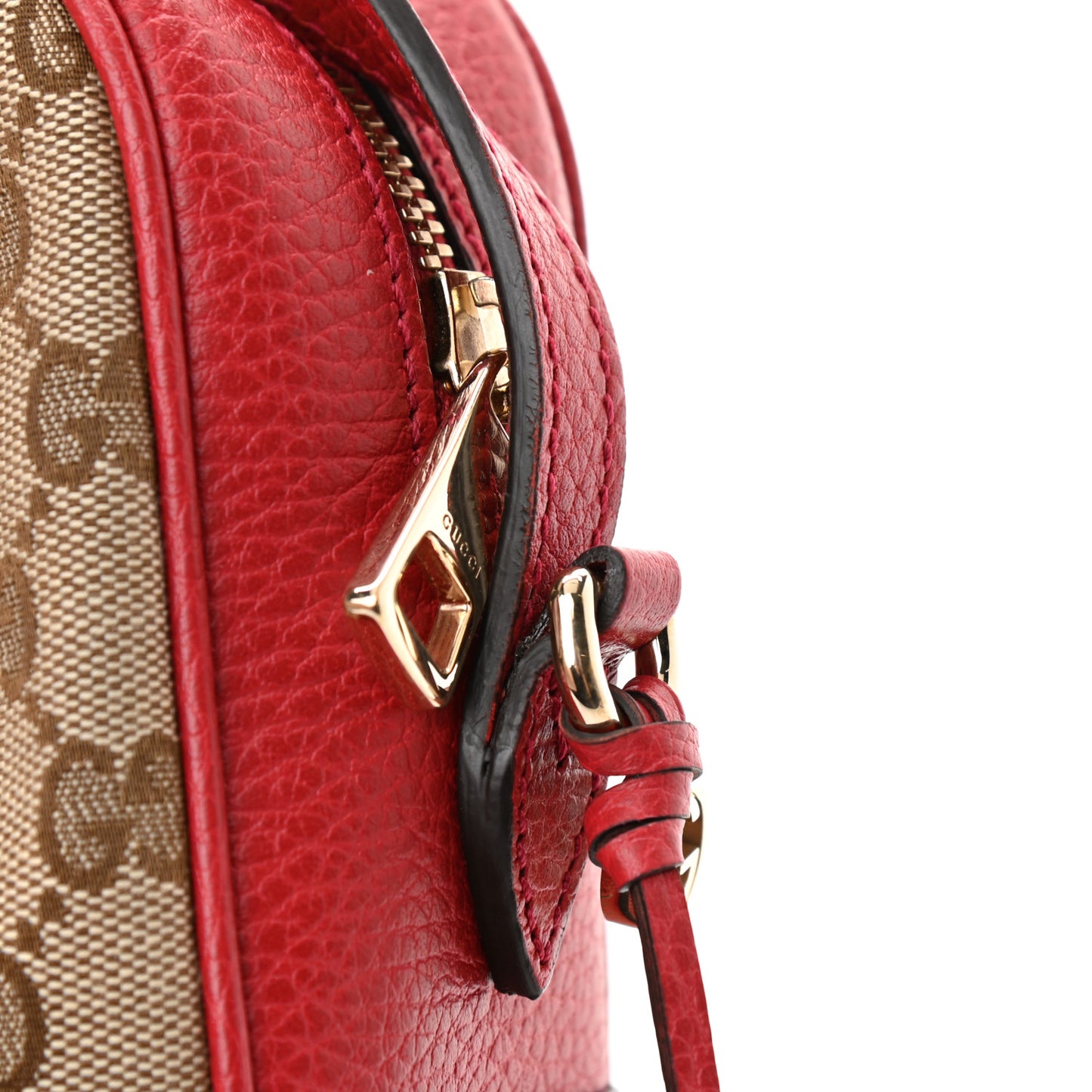 Monogram Mini Bree Messenger Bag Red