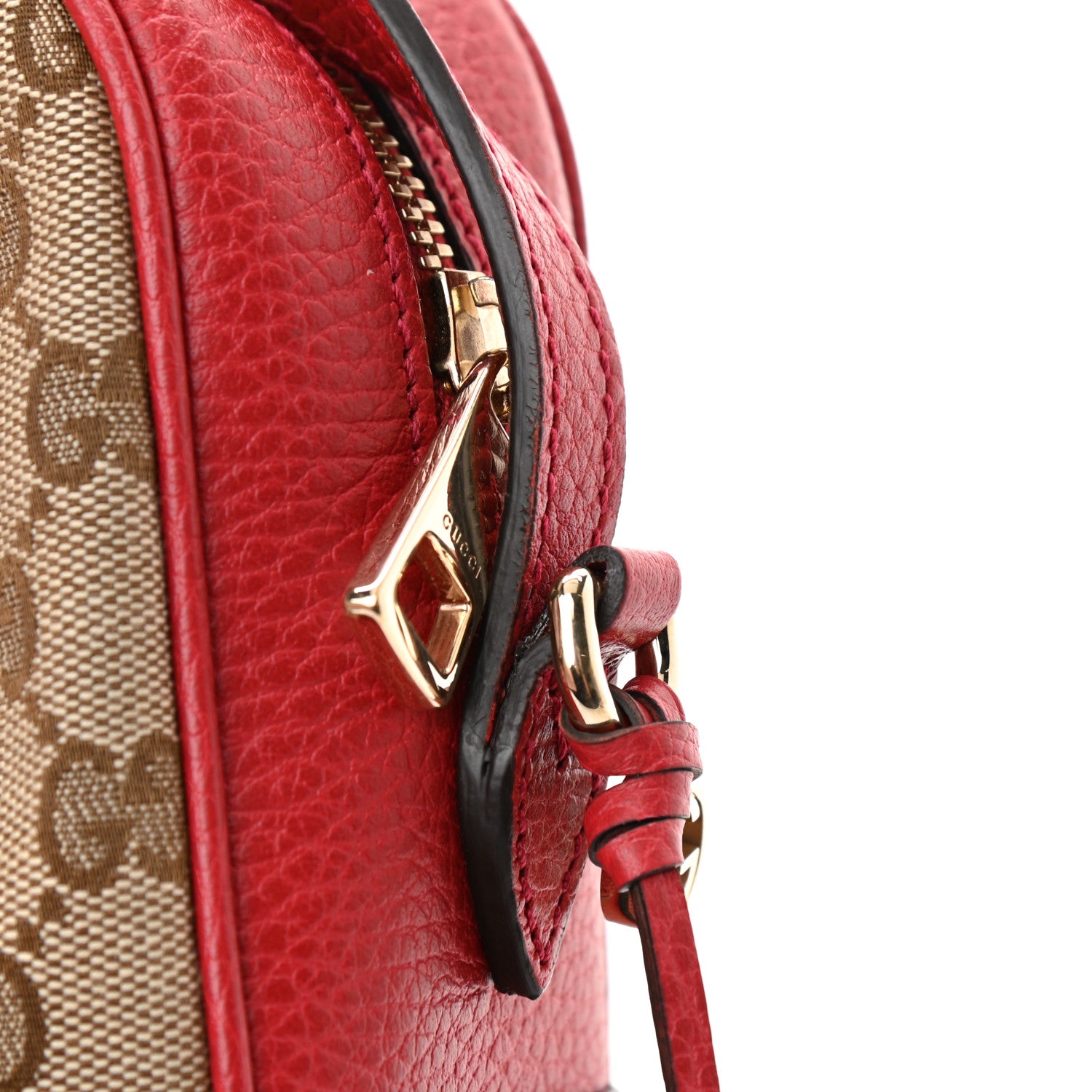 Gucci Monogram Mini Bree Messenger Bag Red 12 of 12