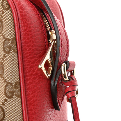 Gucci Monogram Mini Bree Messenger Bag Red 12 of 12