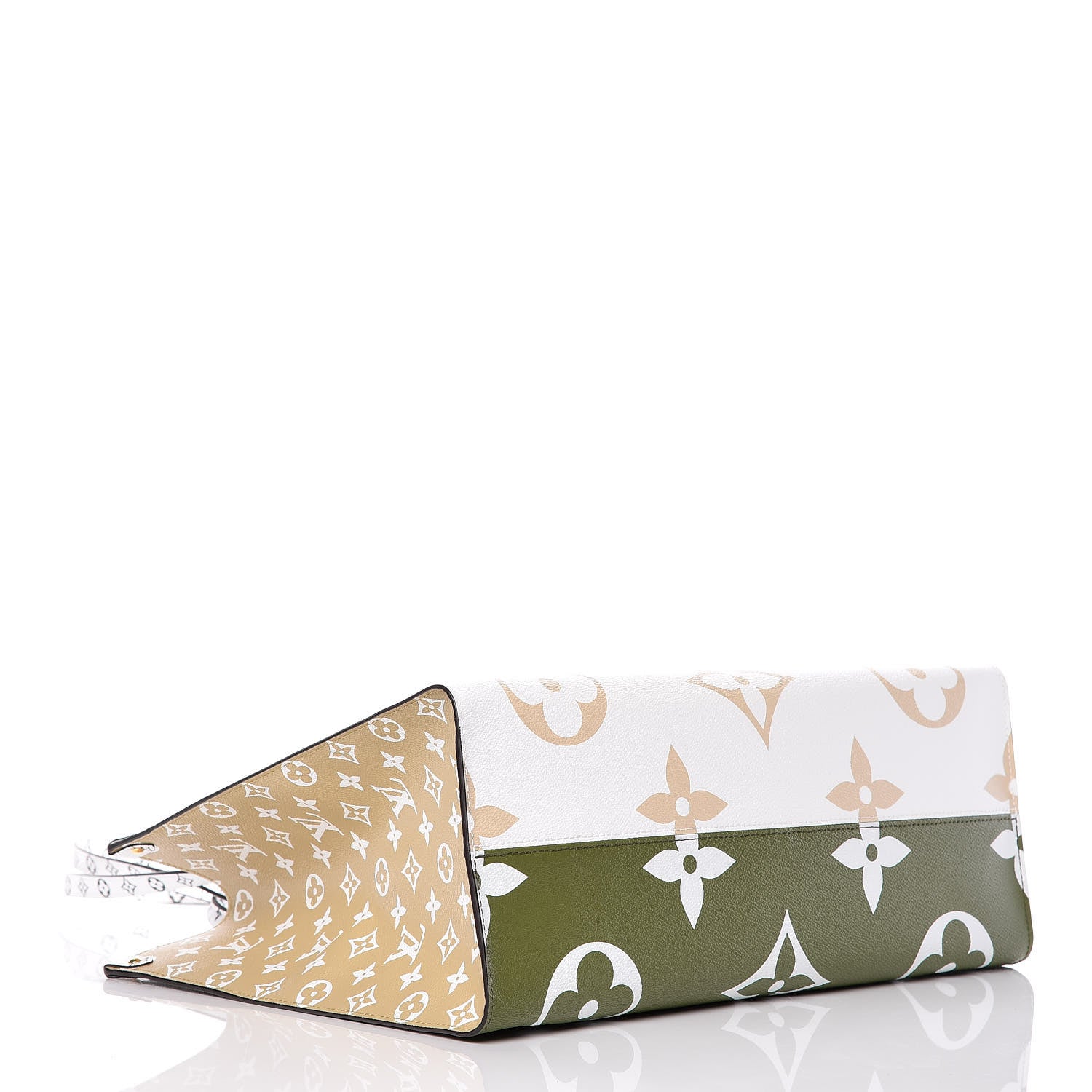 Louis Vuitton Monogram Giant Onthego GM Kaki Beige 5 of 11