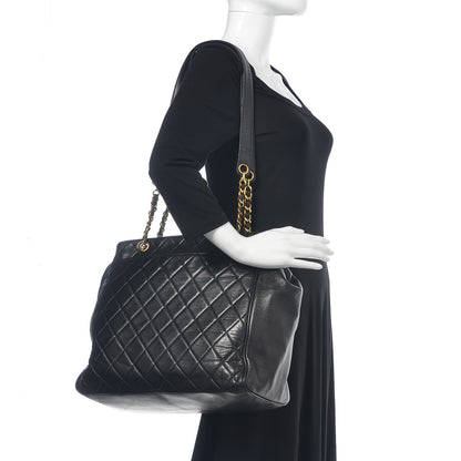 Chanel Lambskin Quilted Shoulder Bag Black 2 of 12