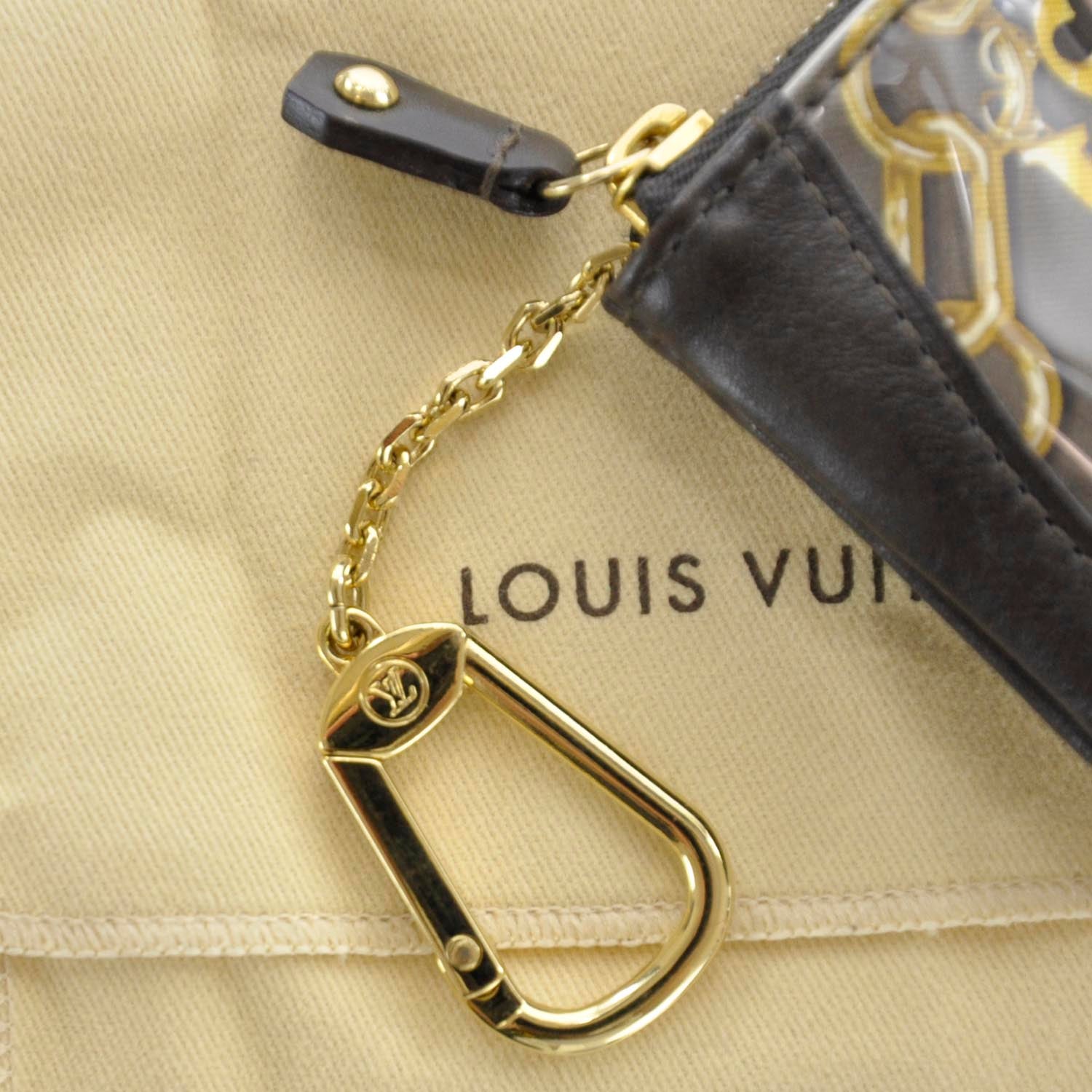 Louis Vuitton Monogram Charms Key Pouch Brown 5 of 10