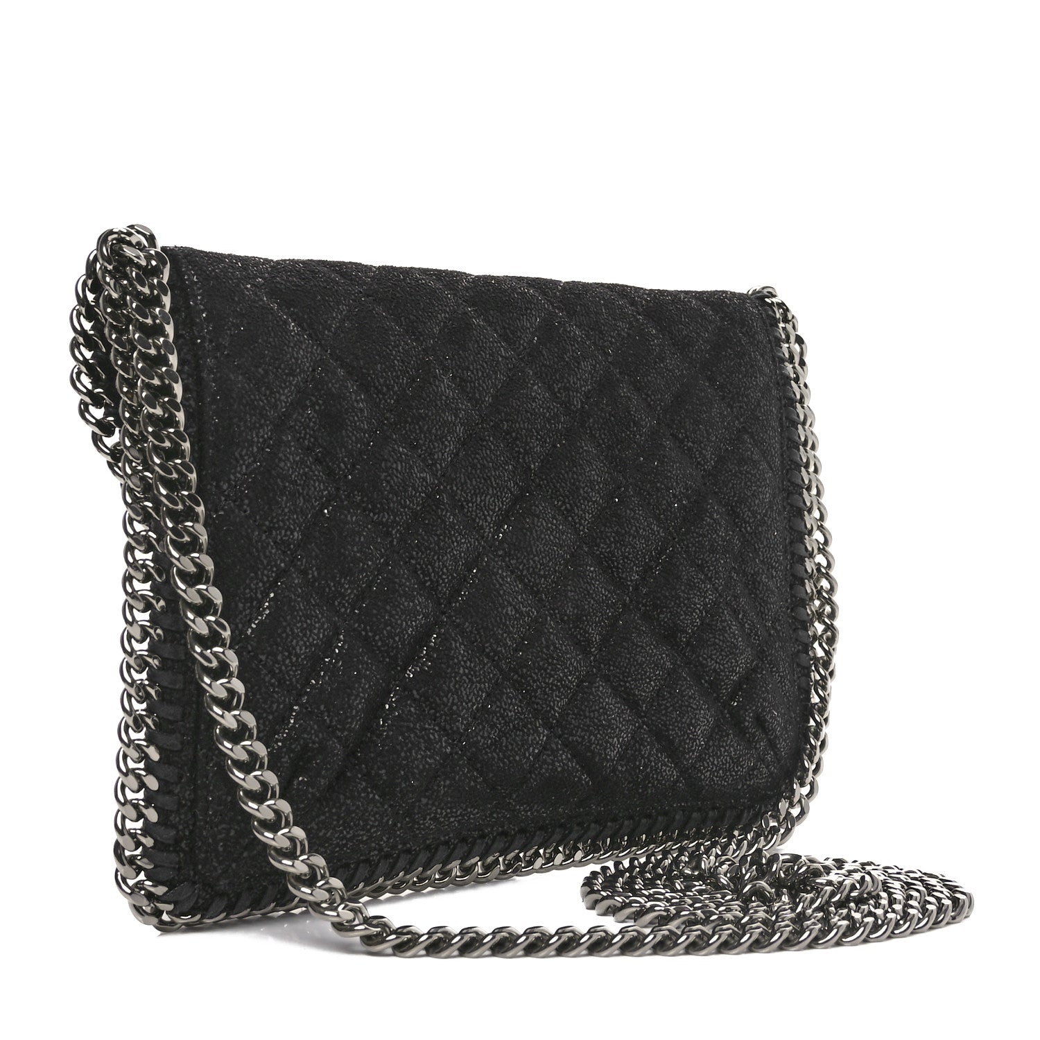 Stella McCartney Shaggy Deer Falabella Mini Crossbody Bag Black 3 of 9
