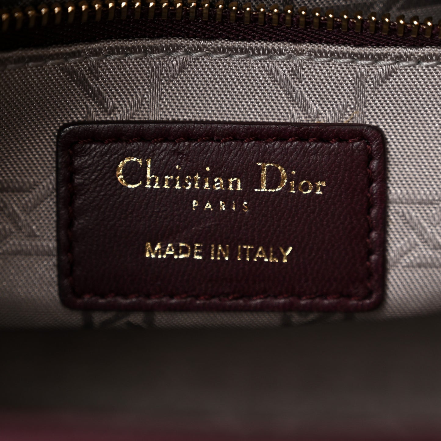 Lambskin Cannage Small Lucky Badges My Lady Dior Plum