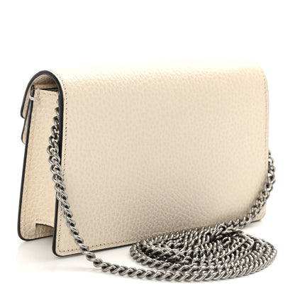 Gucci Dollar Calfskin Crystal Super Mini Dionysus Shoulder Bag Mystic White Black Diamond 3 of 10