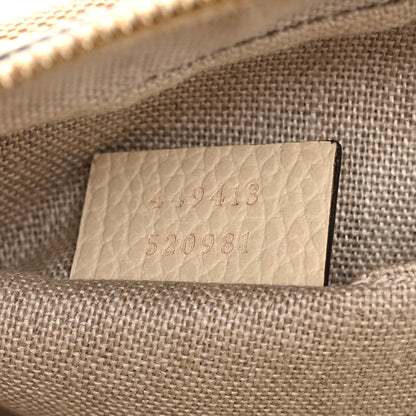 Gucci Monogram Dollar Calfskin Mini Bree Messenger Bag Beige Ebony Avoire 7 of 11