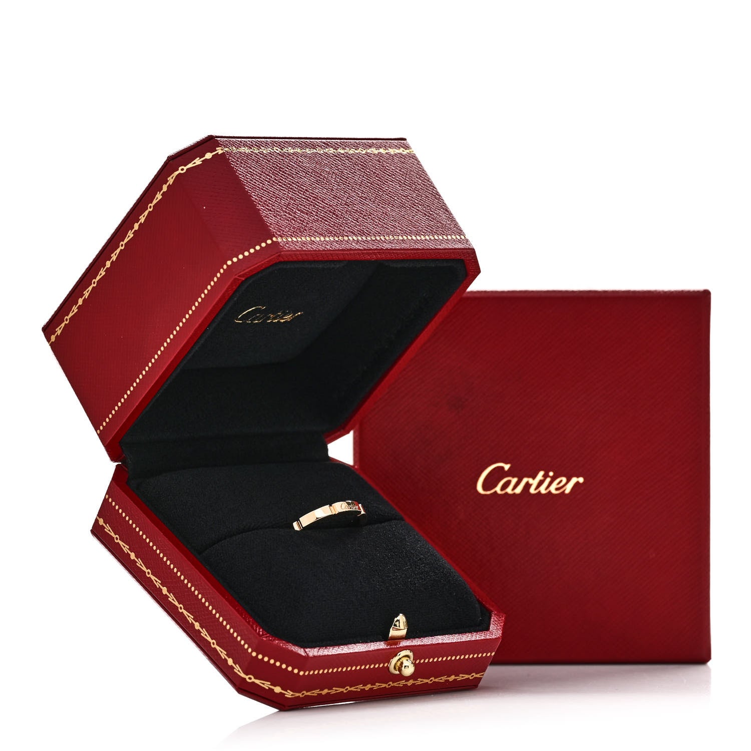 Cartier 18K Yellow Gold 2.5mm Maillon Panthere Wedding Band Ring 52 6 5 of 5