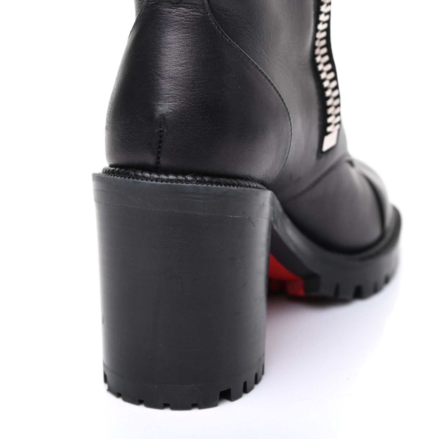 Christian Louboutin Calfskin Winter Spikes 70 Combat Boots 36 Black 11 of 11